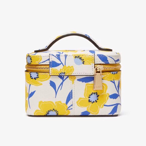 NWT kate spade Morgan Sunshine Floral Printed Jewelry Case - Picture 4 of 11